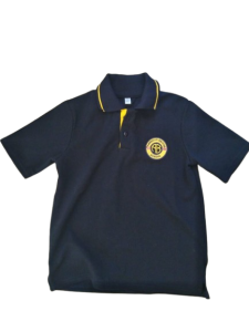 Polera Piqué M/C azul marino